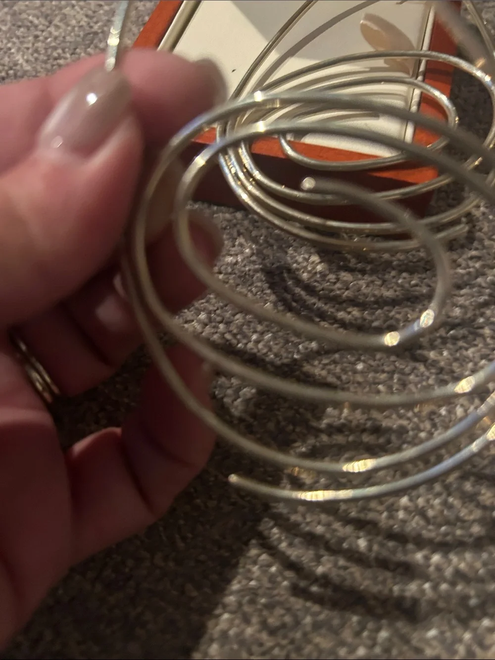 Silver Multi-Loop Statement Hoops
